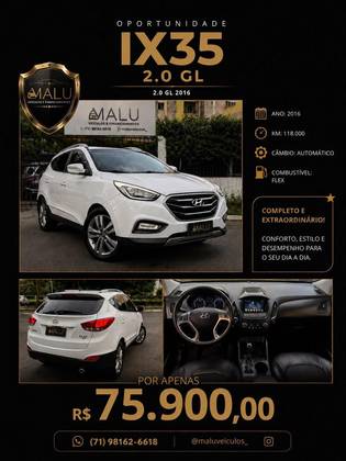 HYUNDAI IX35 2.0 16V FLEX 4P AUTOMÁTICO HYUNDAI IX35 2.0 16V FLEX 4P AUTOMÁTICO